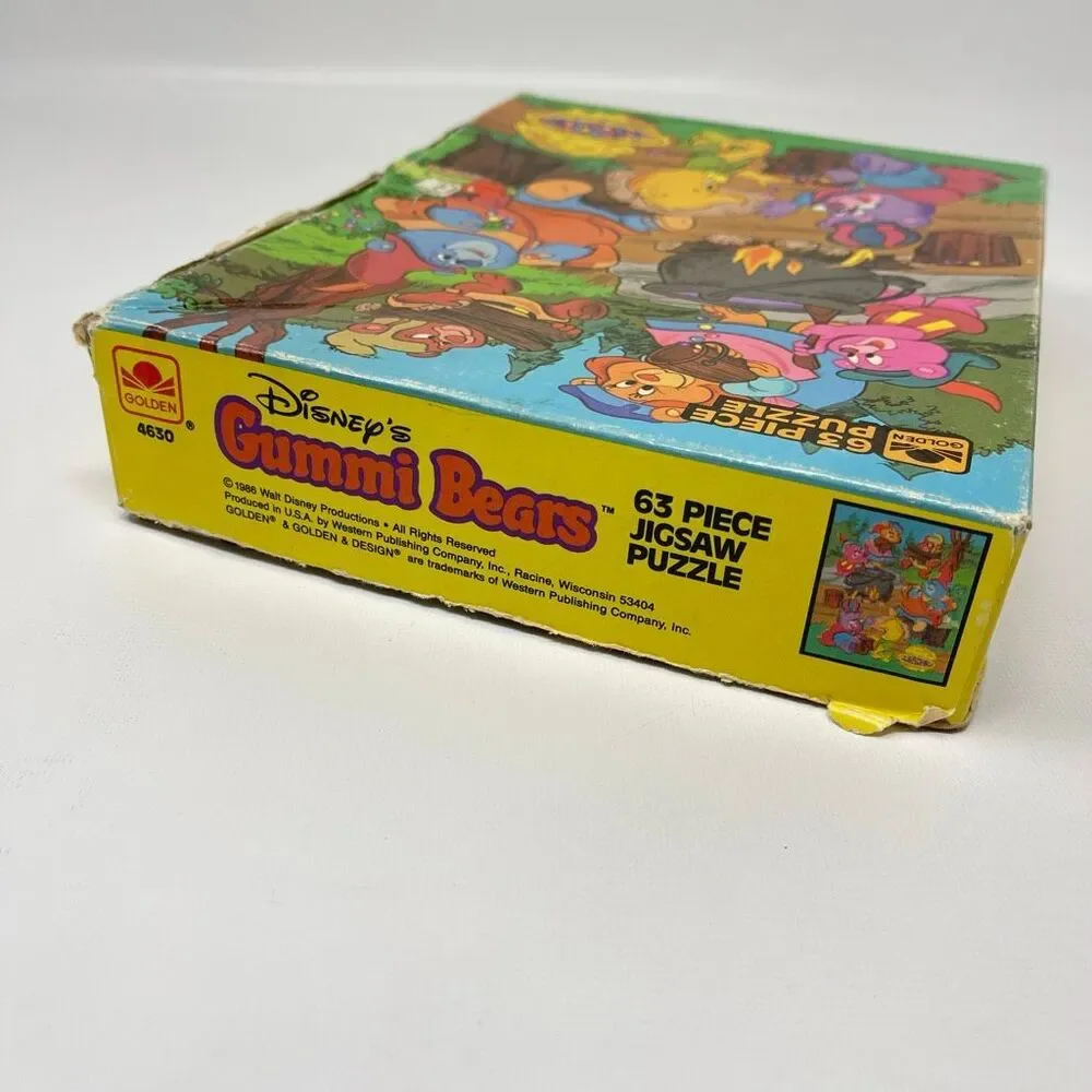 Vintage 1986 Golden 4630 Disney Adventures of the Gummi Bears 63 Pieces Puzzle